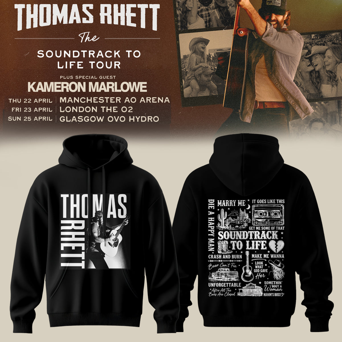 TR – The Soundtrack To Life UK Tour 2027 Hoodie Edition