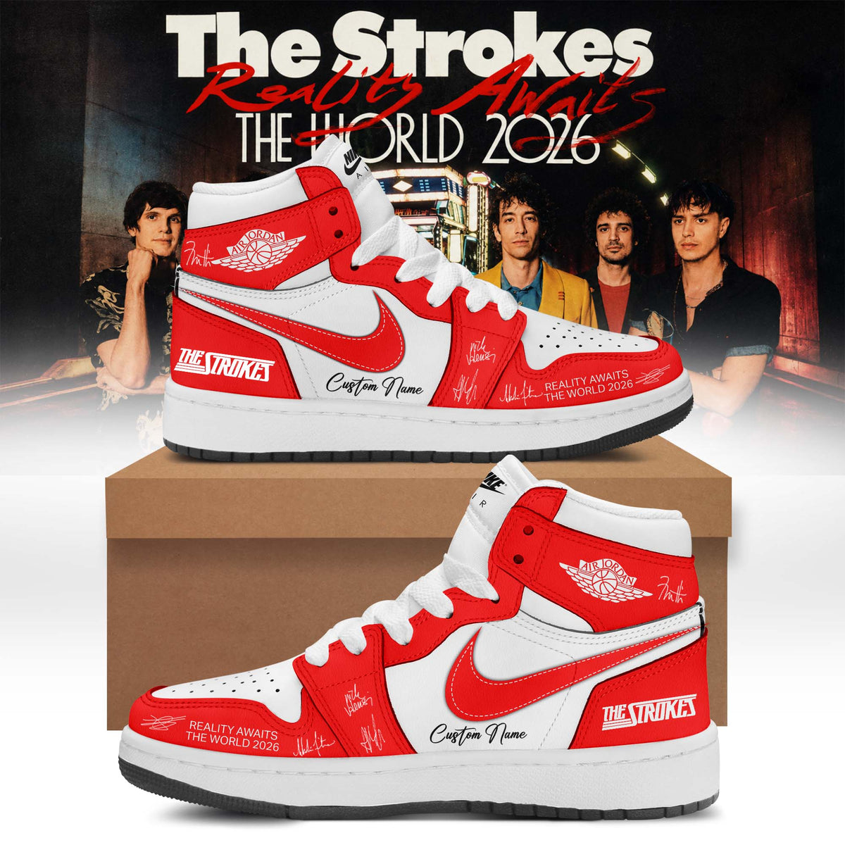 The Strokes “Reality Awaits Tour 2026” Signature Limited Edition – Shoes 6