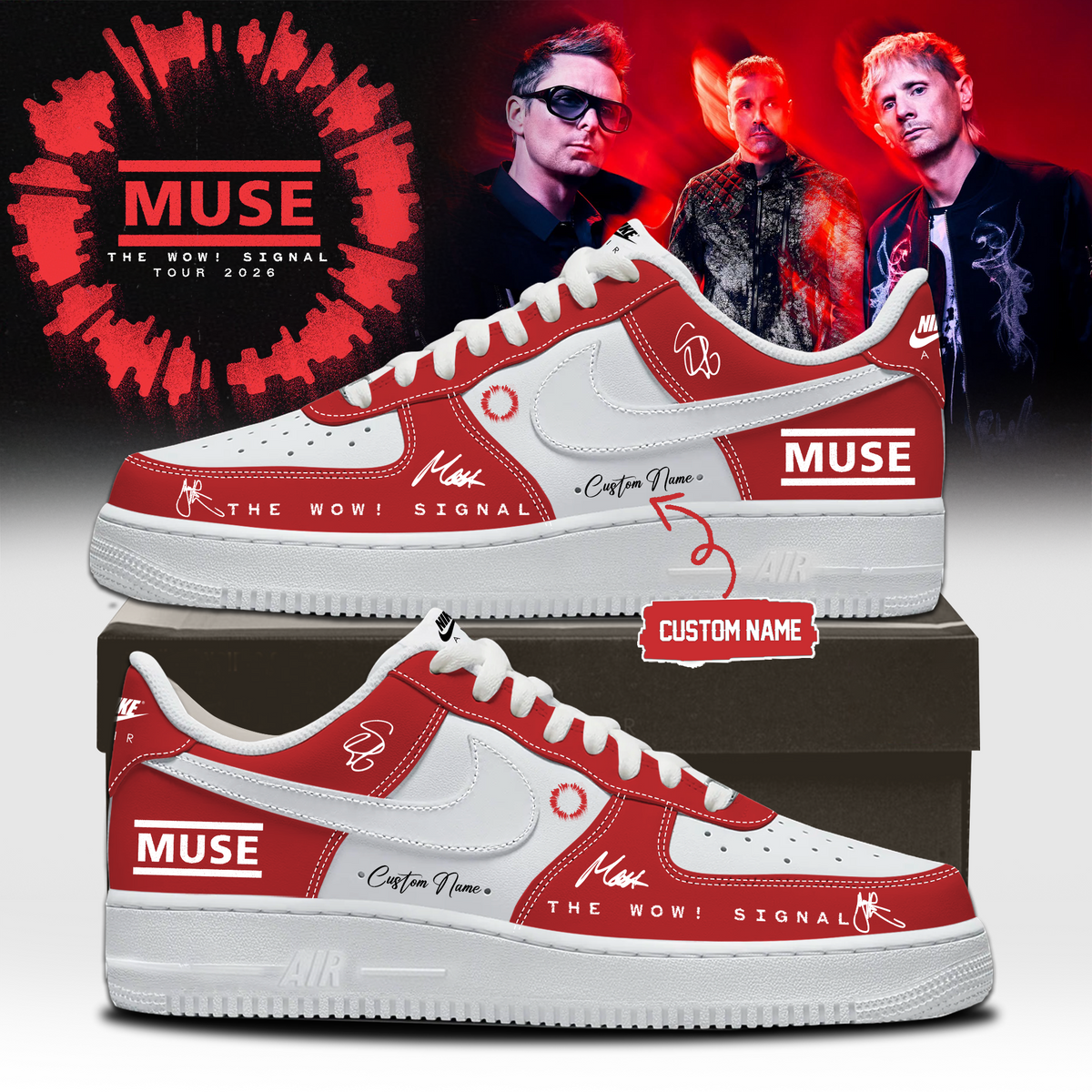 ,,Muse The Wow! Signal Tour 2026 Limited Edition Signature – Shoes