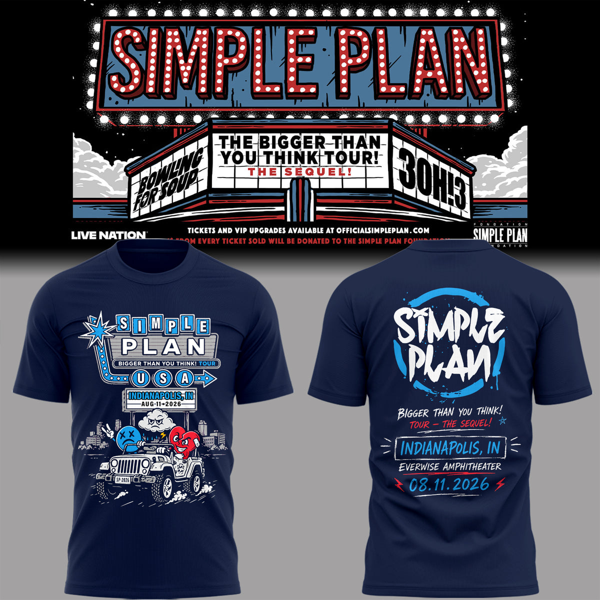 Limited Edition Bigger Than You Think! Tour in Indianapolis,IN Shirt