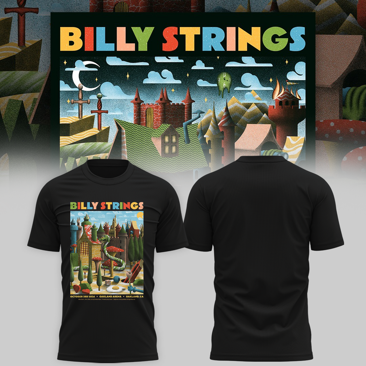 Limited Edition Billy Strings tour 2026 T-shirt