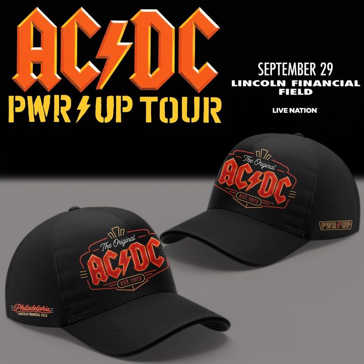 Limited Cap AC/DC - Exclusive Philadelphia Event Shirt - POWER UP TOUR 2026 Cap