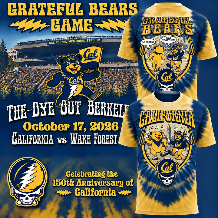 Limited Edition 2026 T-Shirt Cal Football x Grateful Dead