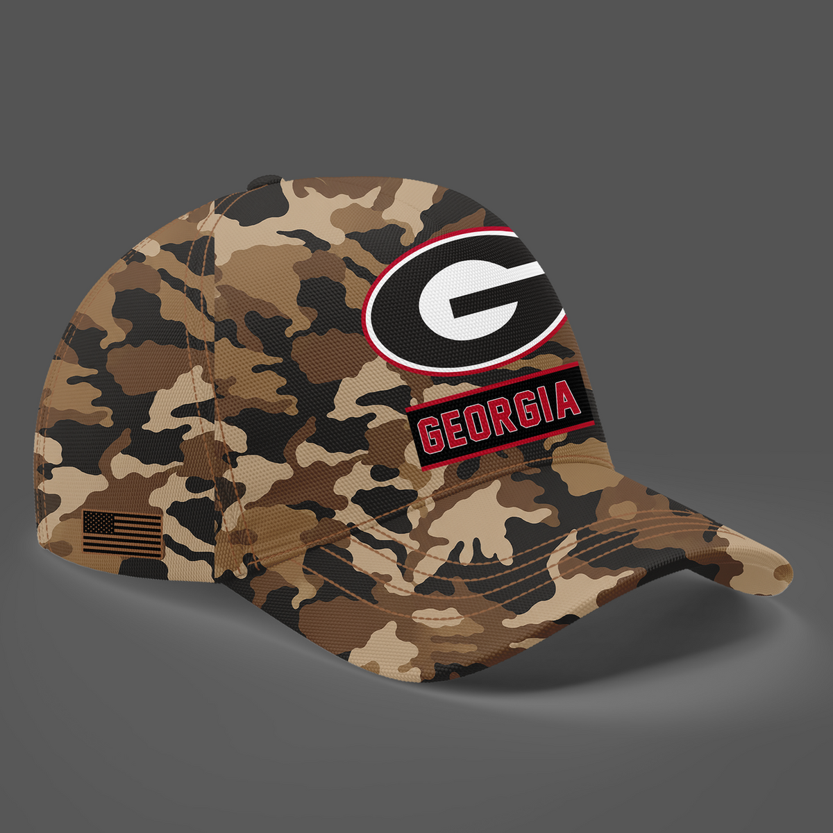 Camo Georgia Bulldogs 2026 Military Appreciation Sideline Dri-FIT SWEATSHIRT
