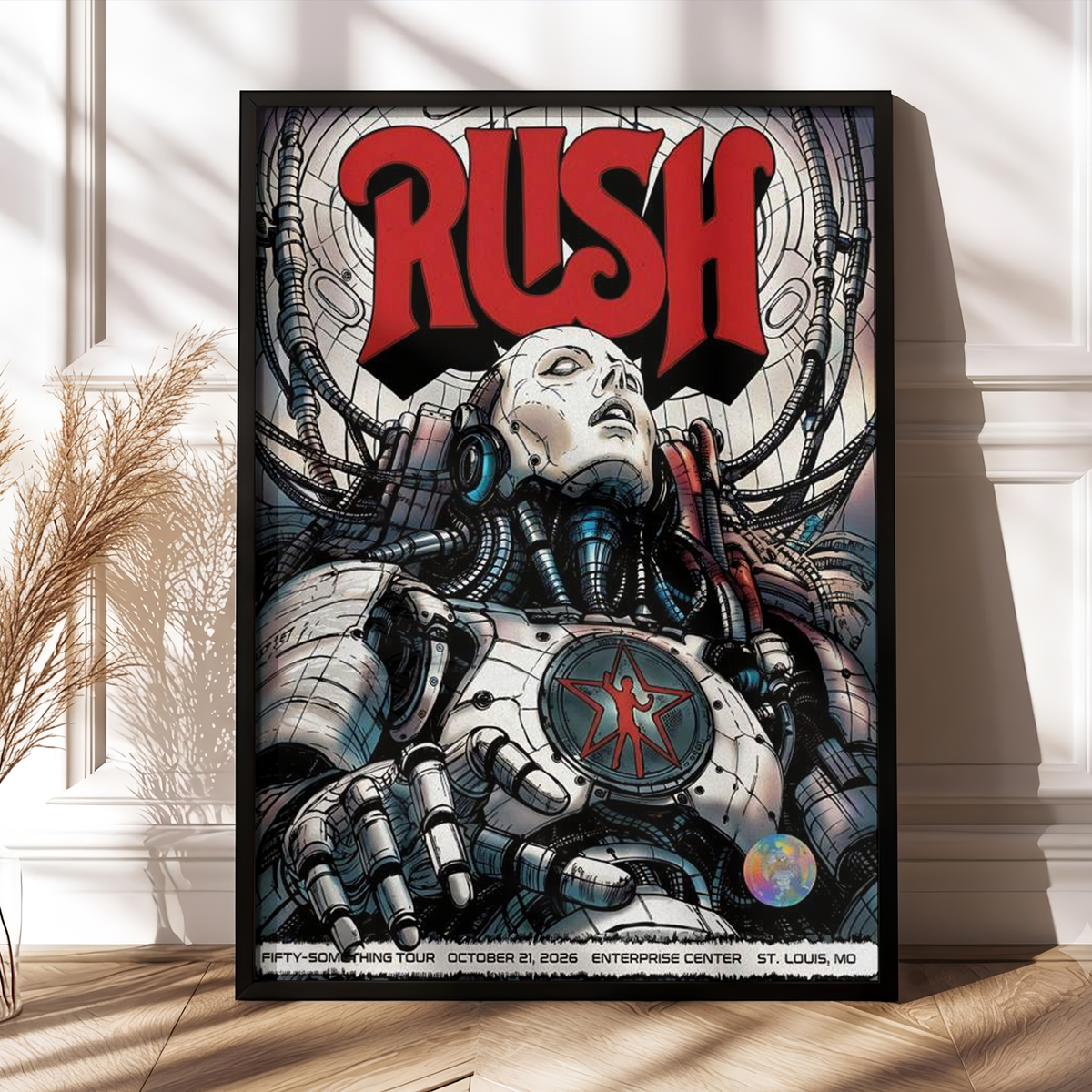 Rush St. Louis MO Event Poster 2026 Live At Enterprise Center October 21 2026 Poster
