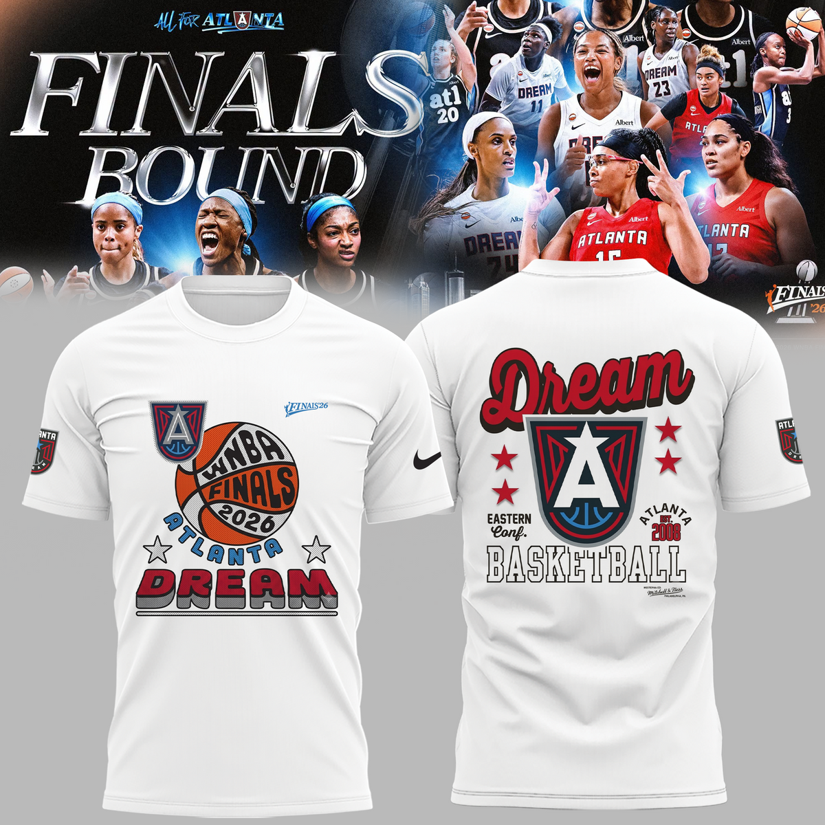 Limited Edition Atlanta Dream 2026 Finals T-shirt