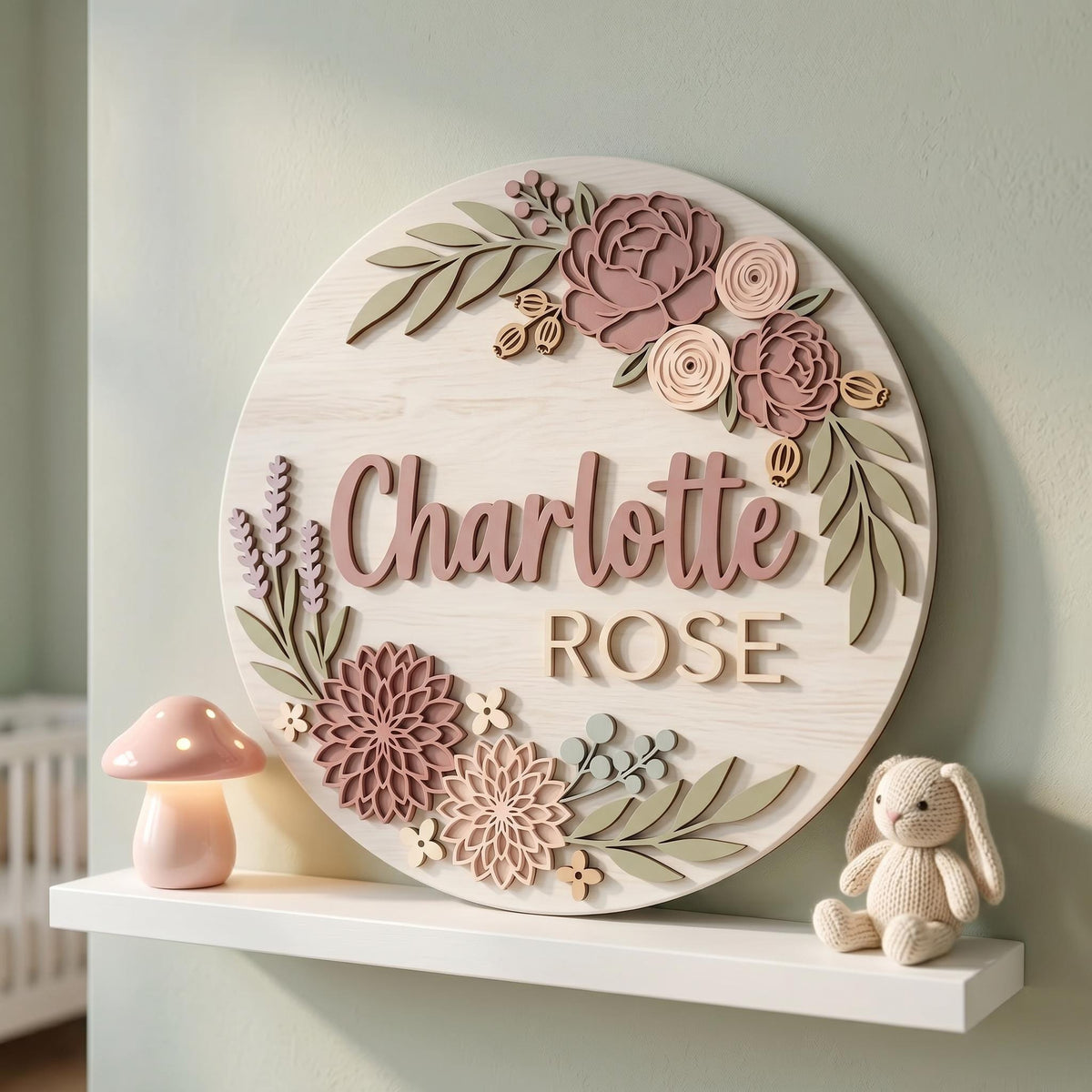 Round Wood Sign