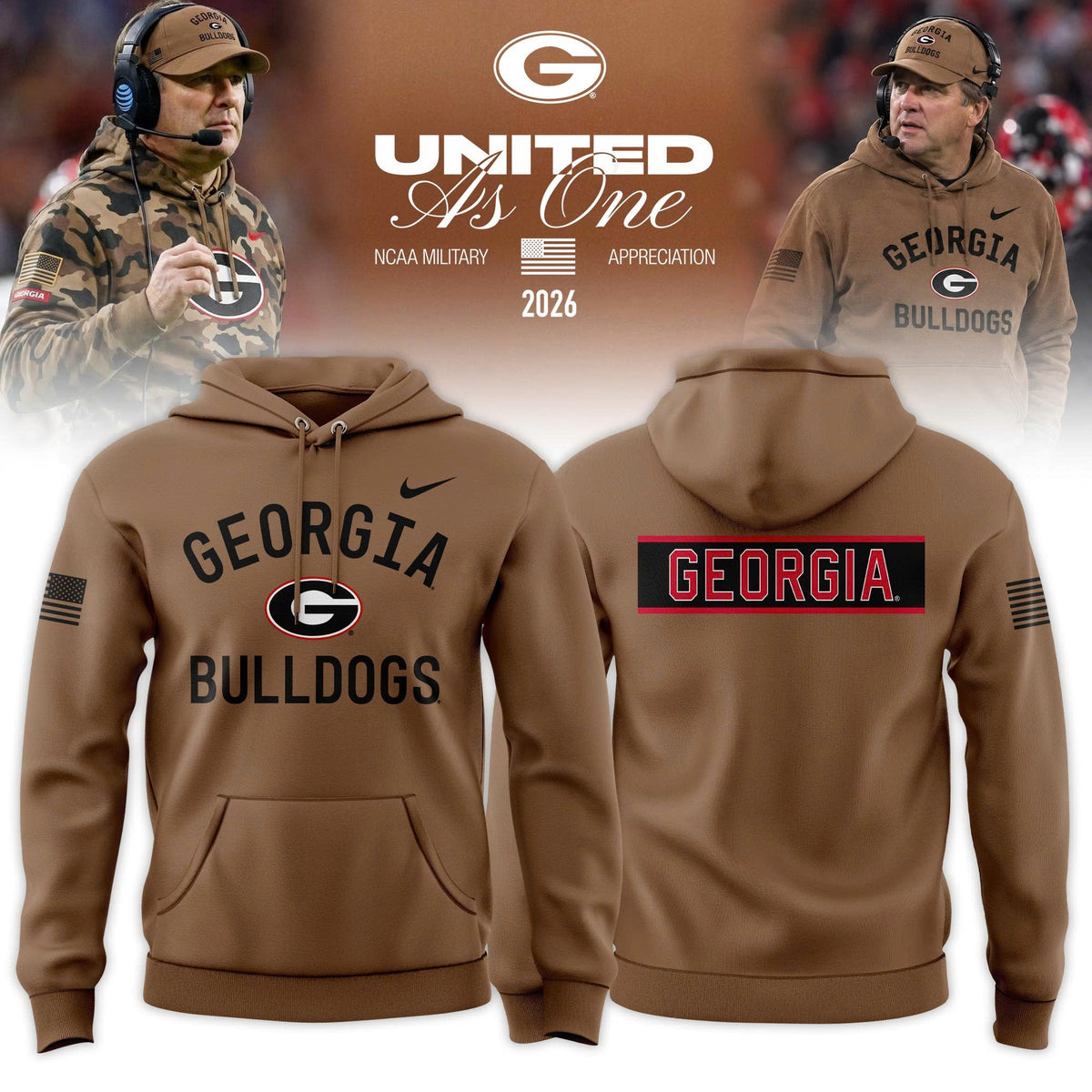 UGA 2026 Military Appreciation Limited Edition Hoodie
