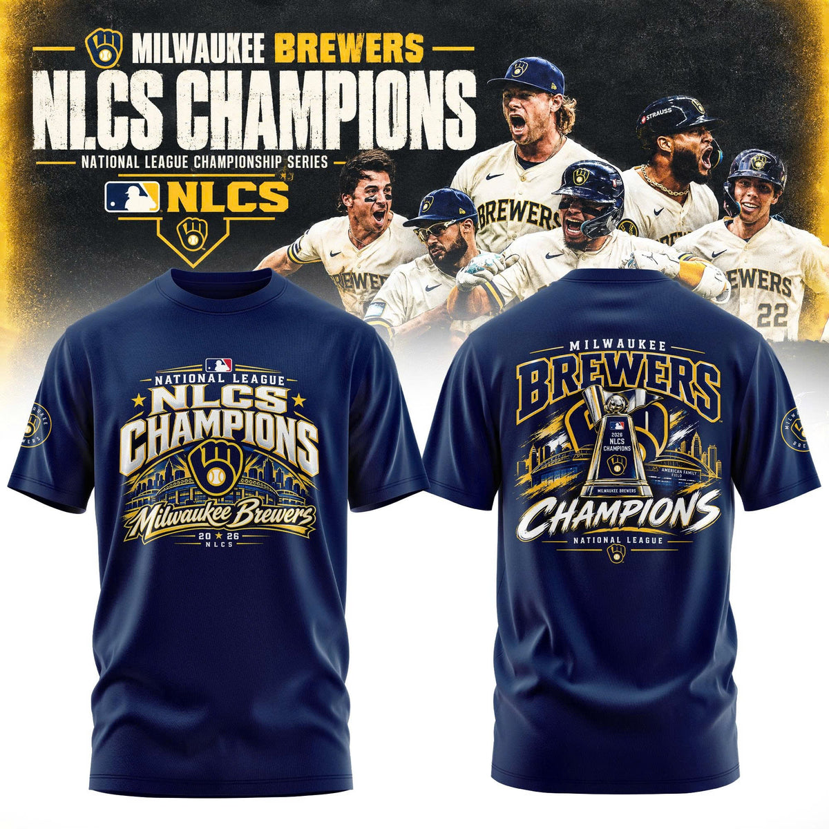 Milwaukee Brewers NLCS Champions 2026 Limited Edition T-Shirt