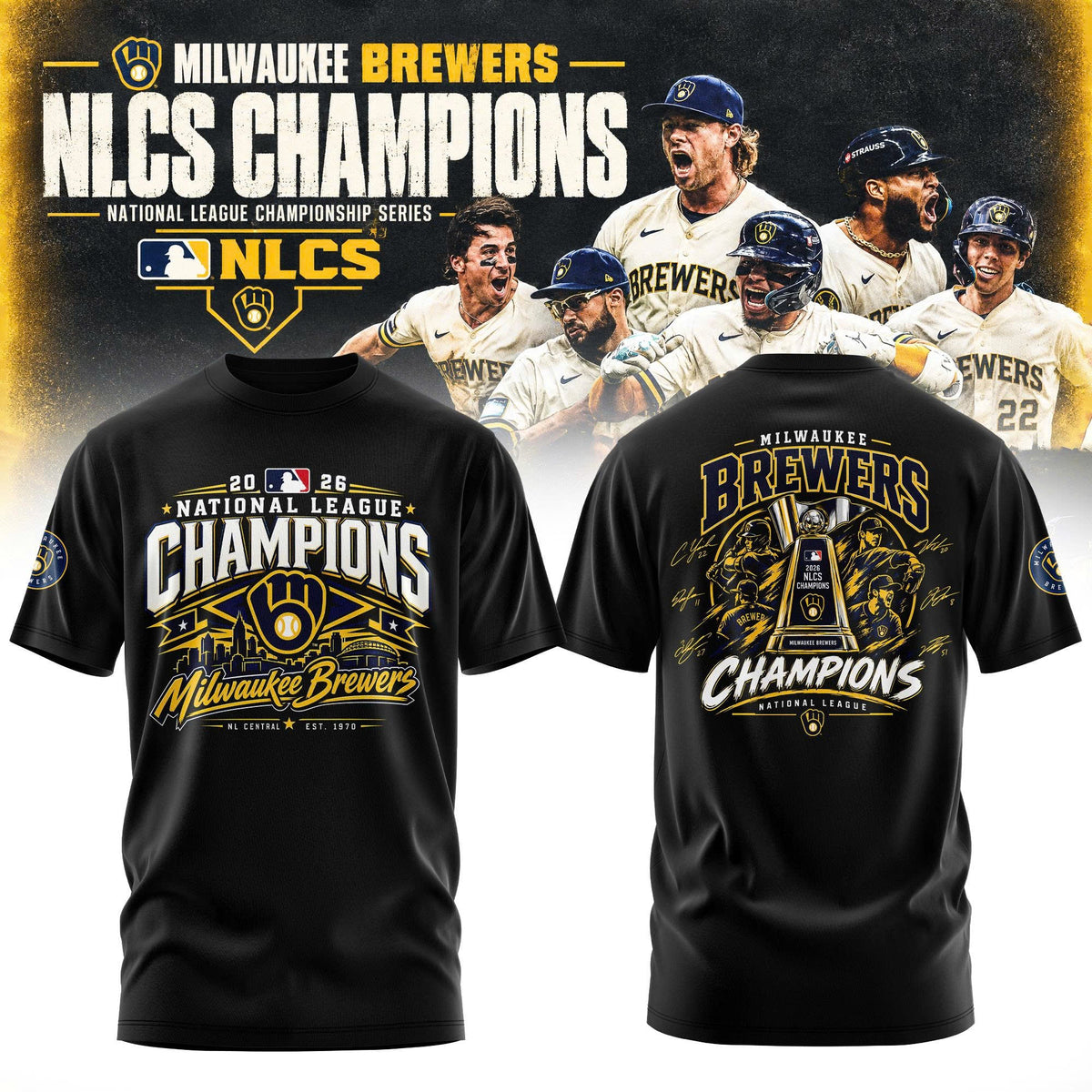 Milwaukee Brewers NLCS Champions 2026 Limited Edition T-Shirt