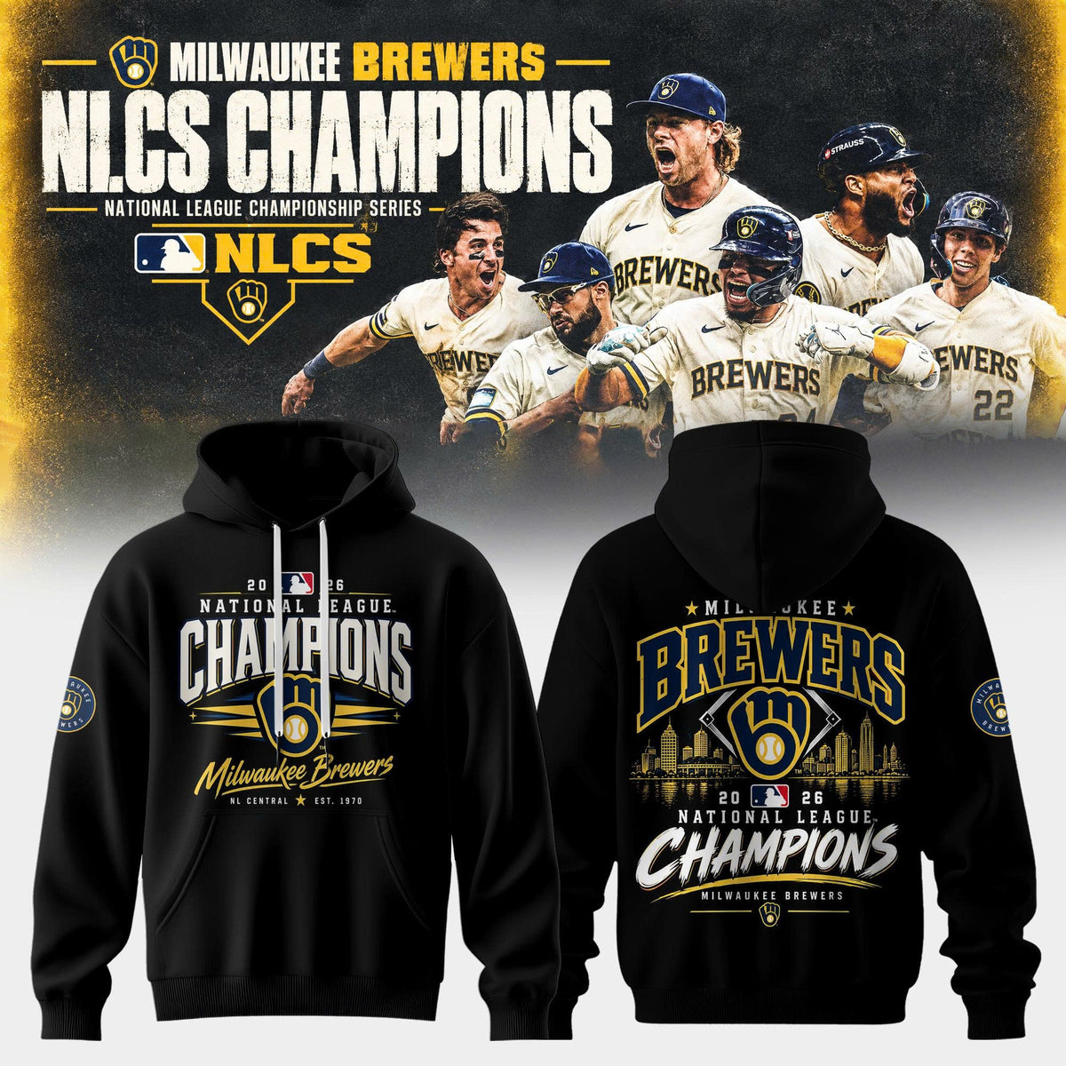 Milwaukee Brewers NLCS Champions 2026 Limited Edition Hoodie