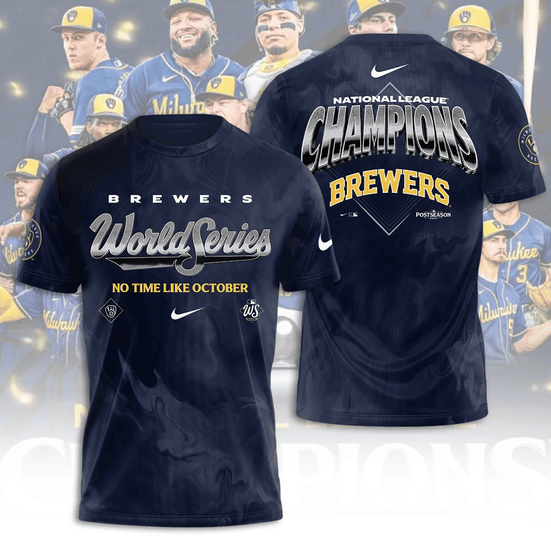 Milwaukee Brewers Fanatics 2026 National League Champions T-Shirt