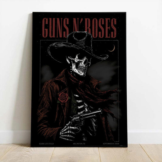 GNR x Texas Rangers Globe Life Field 2026 Tour Poster