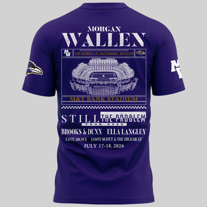 Special New Edition Baltimore Ravens x Morgan Wallen Tshirt 2026