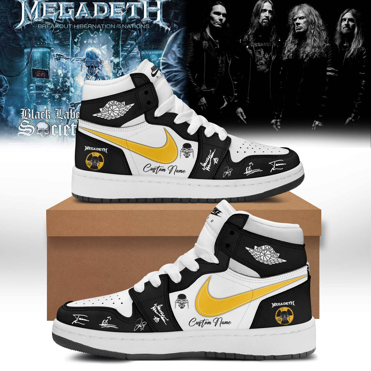 Megadeth Limited Signed Shoes JD1