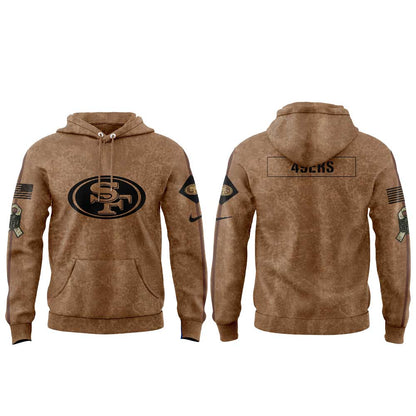 SF 49ers Salute To Service Club Pullover Hoodie