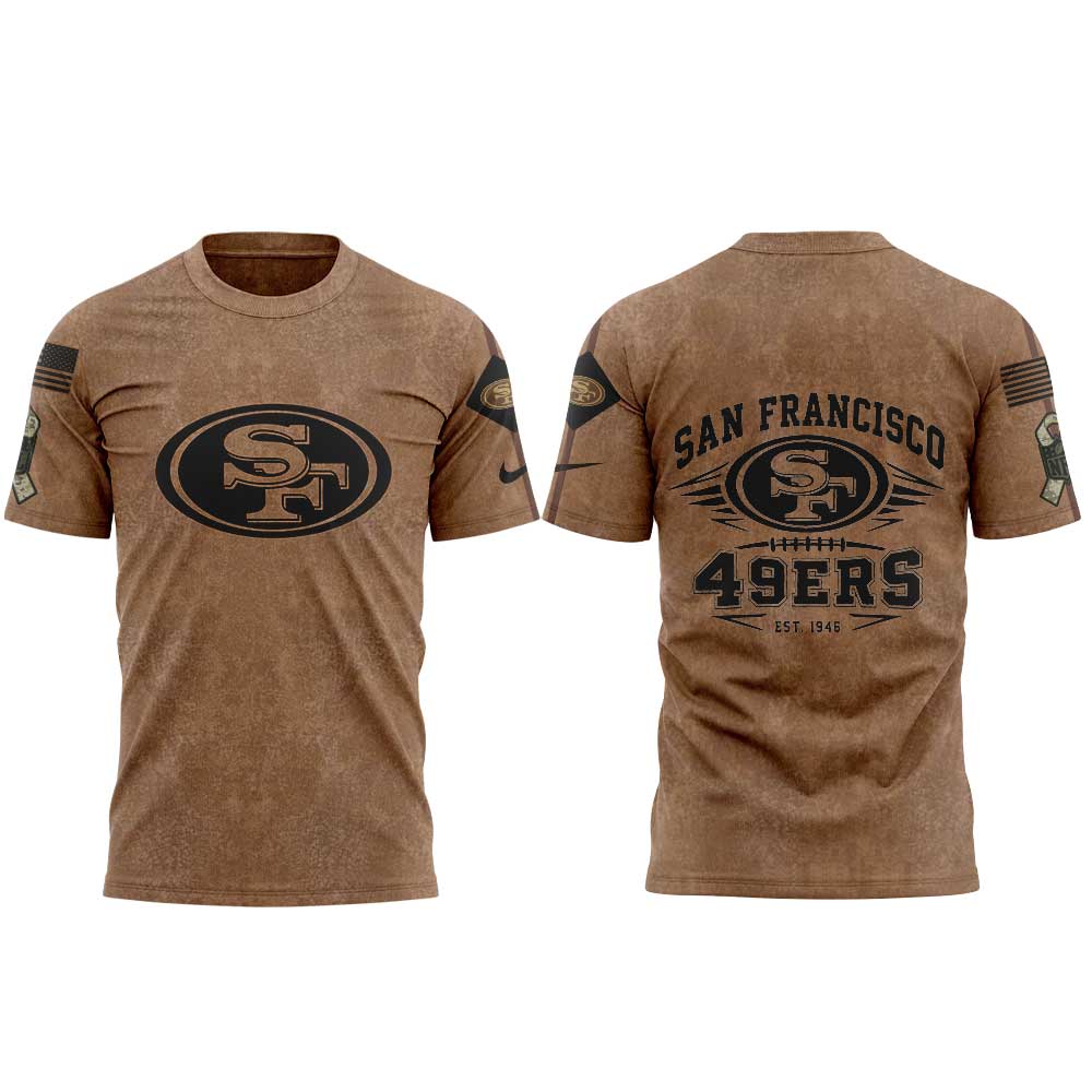SF 49ers Salute To Service Club Pullover T-Shirt