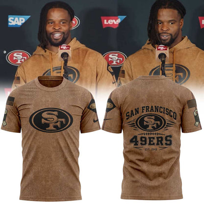 SF 49ers Salute To Service Club Pullover T-Shirt