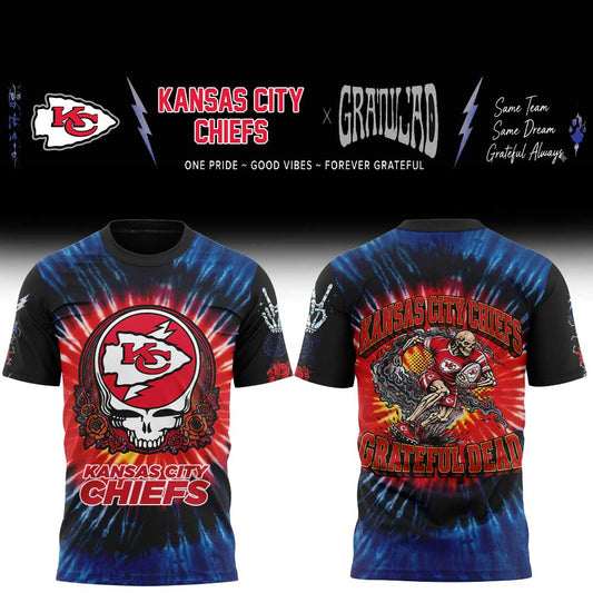 KC Chiefs Grateful Dead Skeletons Shirt