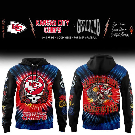 KC Chiefs Grateful Dead Skeletons Hoodie