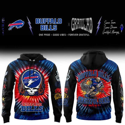 . B Bills Grateful Dead Skeletons Hoodie