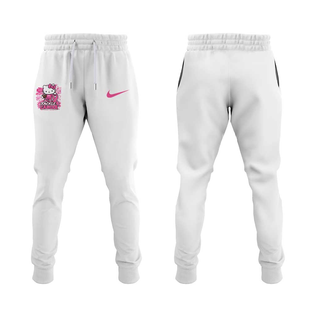 KC Chiefs Breast Cancer Awareness-Hello Kitty Tackle Cancer Together Shirt