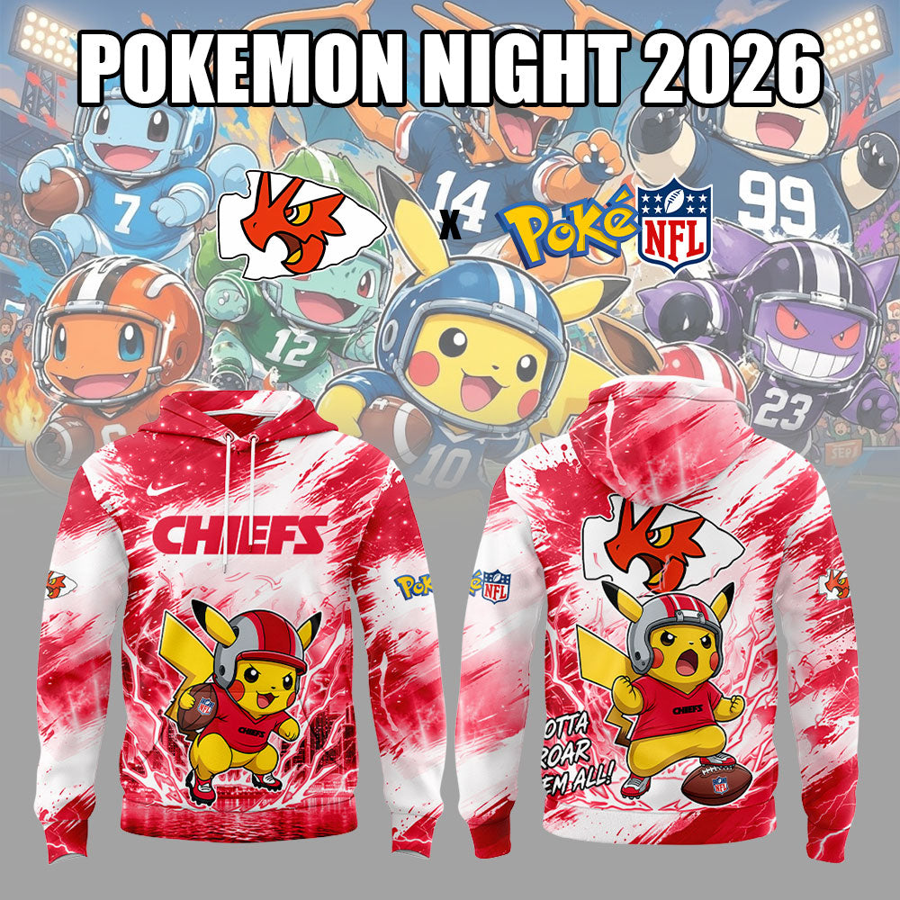 KC Chiefs Pokemon Night 2026 Limited Edition Hoodie