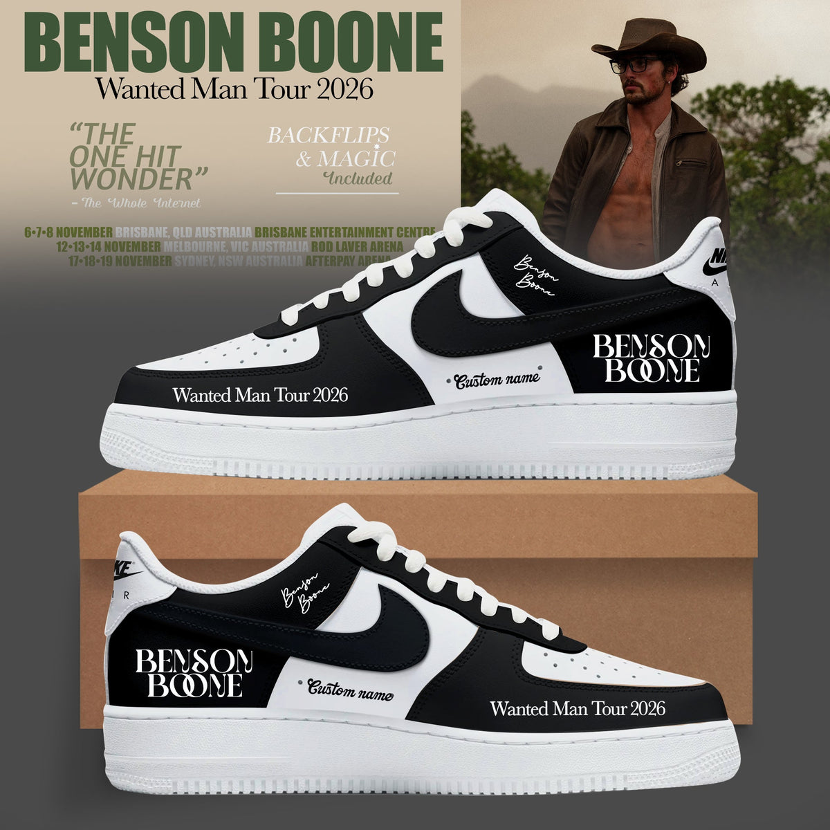 BENSON BOONE – WANTED MAN TOUR 2026 SHOES