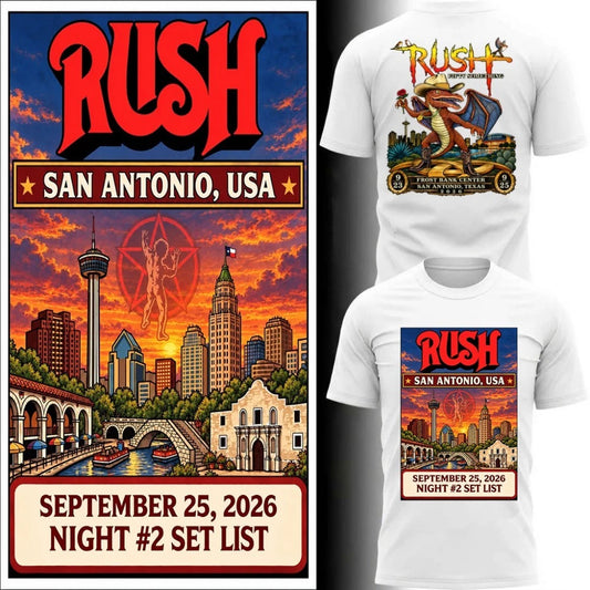 Fifty Something Tour September 25, 2026 Frost Bank Center in San Antonio, Texas Poster T-Shirt