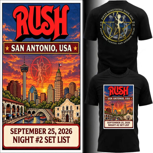 Fifty Something Tour September 25, 2026 Frost Bank Center in San Antonio, Texas Poster T-Shirt