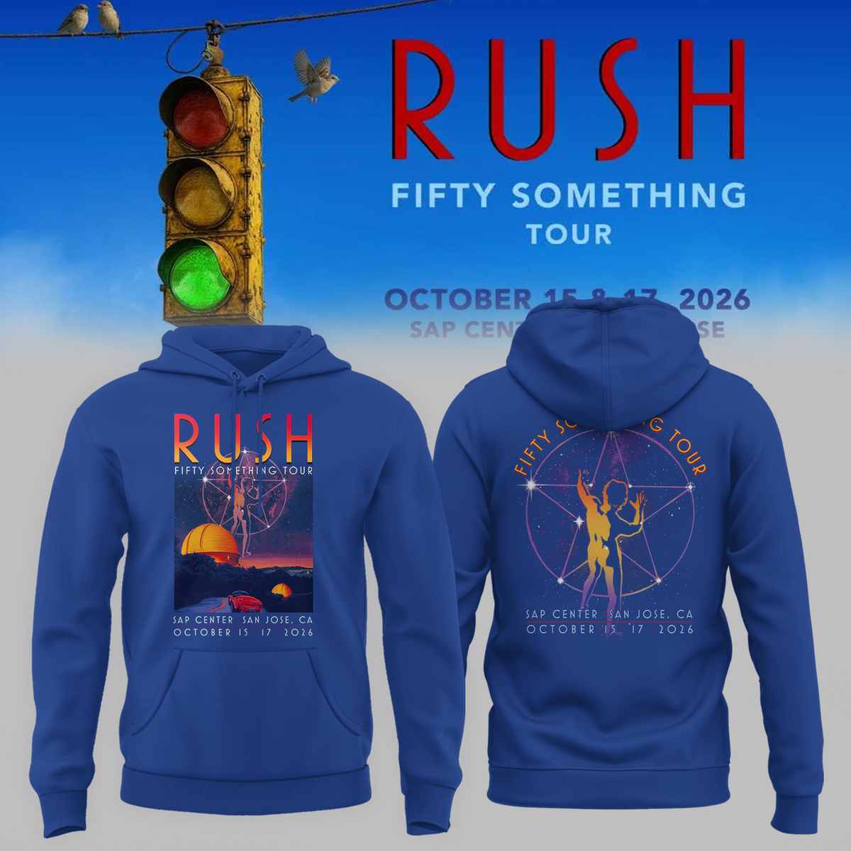 🔥 Rush “Fifty Something Tour 2026” Hoodie