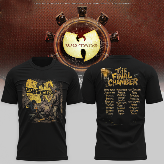Wu-Tang Clan The Final Chamber Tour 2026 North America Merch Wall Spray T-Shirt