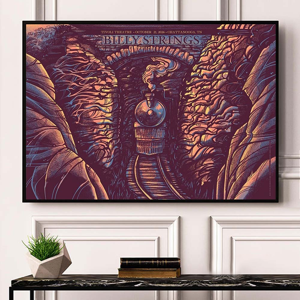 Billy Strings Chattanooga TN 2026 Event Poster At Tivoli Theatre On October 21 2026 Home Decor Poster