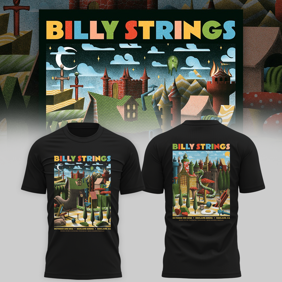 Limited Edition Billy Strings tour 2026 T-shirt