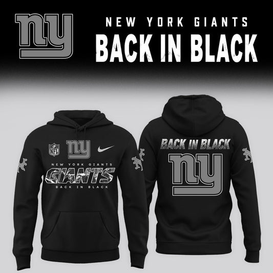 2026 NY Giants - Back In Black Limited Edition Hoodie
