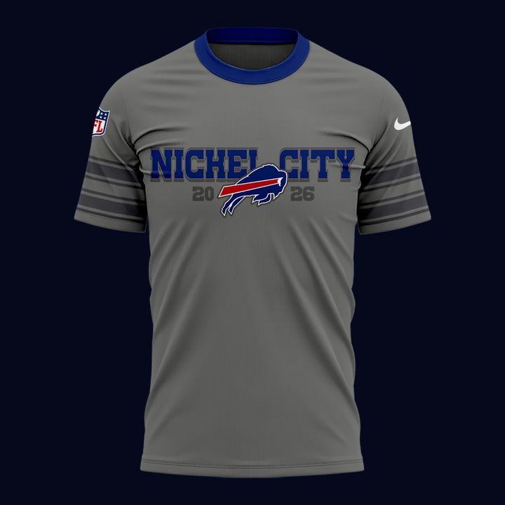 Gray Buffalo Bills Nickel City Game Tee