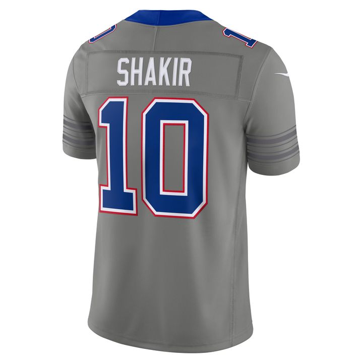 Men's Khalil Shakir Gray Buffalo Bills Nickel City Vapor F.U.S.E. Stitched Limited Jersey