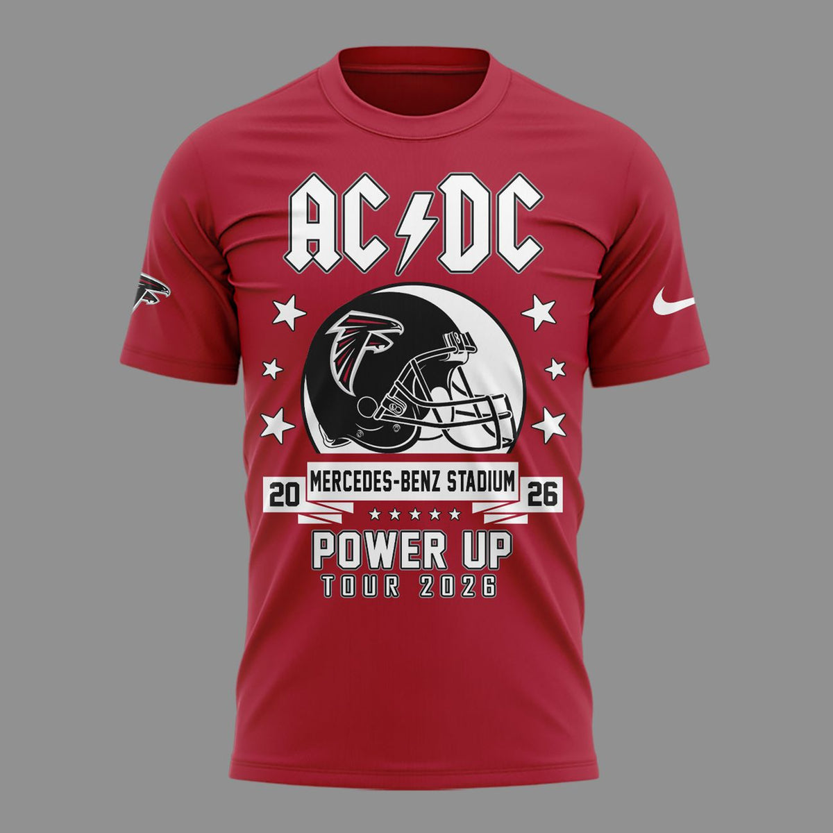 01.04. Special Mascots Atlanta Falcons x AC/DC - Power Up Tour 2026 T-Shirt