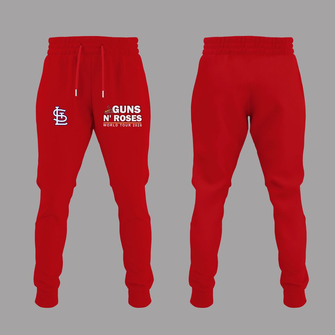 01.22. New Hoodie Guns N' Roses x St. Louis Cardinals - World Tour 2026 Hoodie