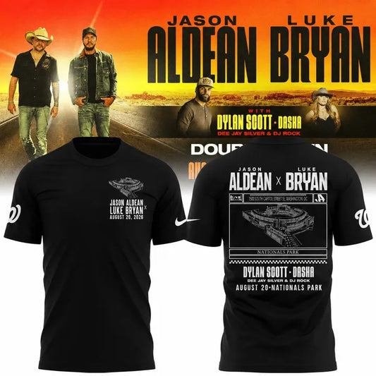 Limited Edition Washington Nationals x Jason Aldean And Luke Bryan T-Shirt