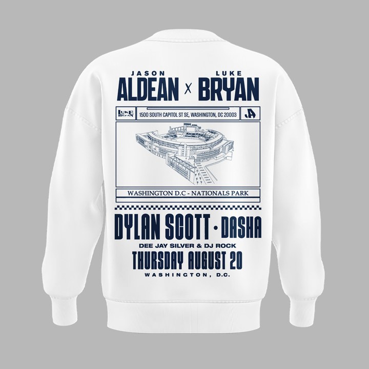 Limited Edition Washington Nationals x Jason Aldean And Luke Bryan Sweatshirt