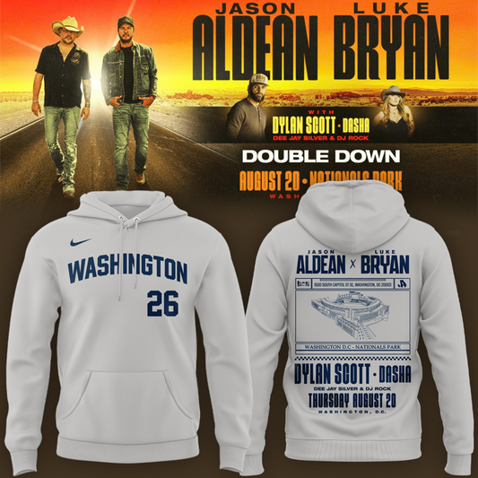 Limited Edition Washington Nationals x Jason Aldean And Luke Bryan Hoodie