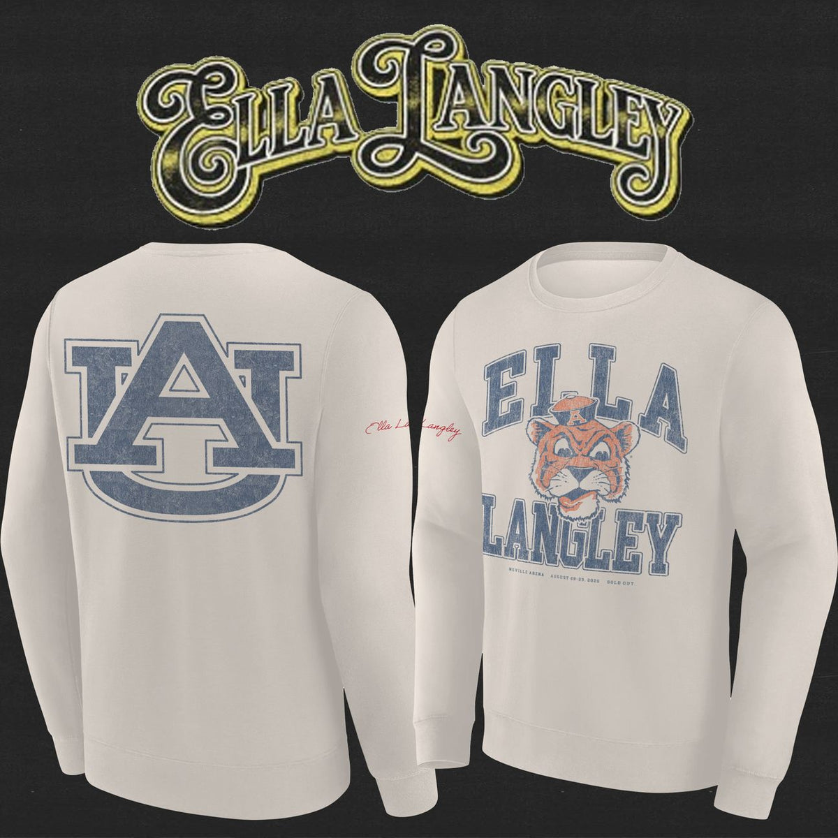 Auburn Tigers x Ella Langley – The Dandelion Tour 2026 Neville Arena Sweatshirt