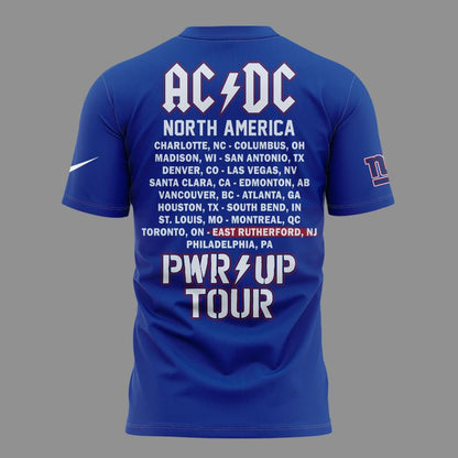 Newest Shirt AC/DC x New York Giants - POWER UP TOUR 2026 T-Shirt