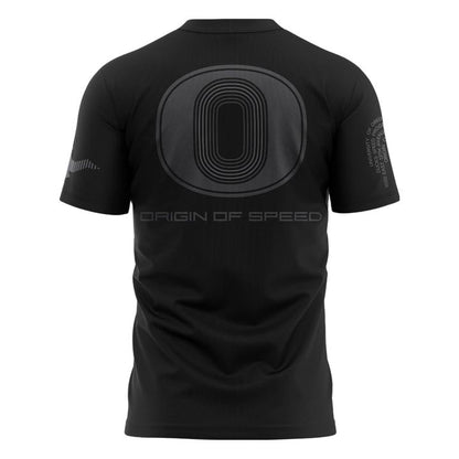 Men's Nike Oregon Ducks Football Origin of Speed Air T-Shirt – Black