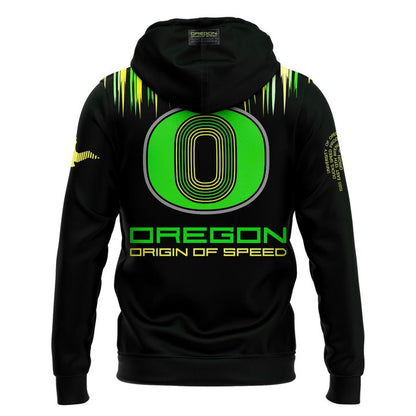 Women's Nike Oregon Ducks Origin of Speed Football Hoodie – Night Forest
