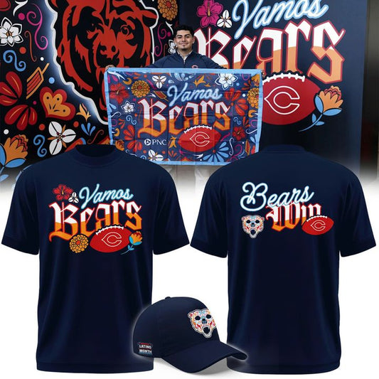Chicago Bears 2026 Latino Heritage Month "Vamos Bears" T-Shirt