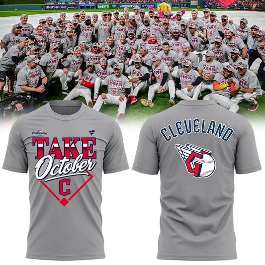 Limited Edition Cleveland Guardians Division Series Champions Distressed Locker Room Take October T-shirt