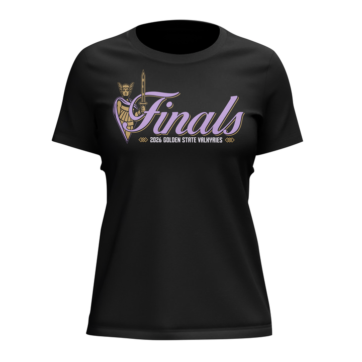 (Women)Limited edition Golden State Valkyries 2026 WNBA Finals T-Shirt- Black