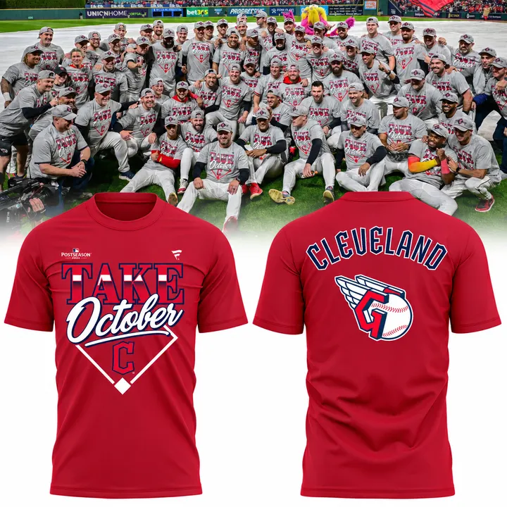 01.58. Red Shirt Take October Cleveland Guardians 2026 Limited Edition T-Shirt